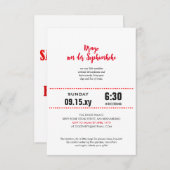 結婚式の日程を保存 グレートデーン 招待状 (正面/裏面)