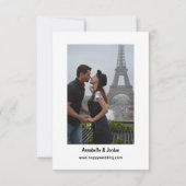 結婚式の日程を保存 セーブザデート (裏面)