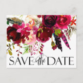 結婚式の日程を保存 | フローラ保穂 案内ポストカード (正面)