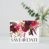 結婚式の日程を保存 | フローラ保穂 案内ポストカード (スタンド正面)