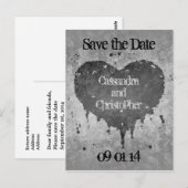 結婚式の日程を保存 ポストカード (正面/裏面)