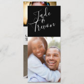 結婚式の日程を知らせる写真カード セーブザデート (正面/裏面)