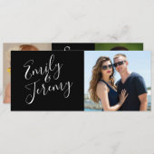 結婚式の日程を知らせる写真カード セーブザデート (正面/裏面)