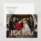 結婚式の日程変更のお知らせ ポストカード (正面/裏面)