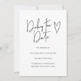 結婚式の日程変更のお詫びとご案内 セーブザデート