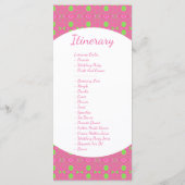 結婚式の日程表サンキューカード プログラム (裏面)