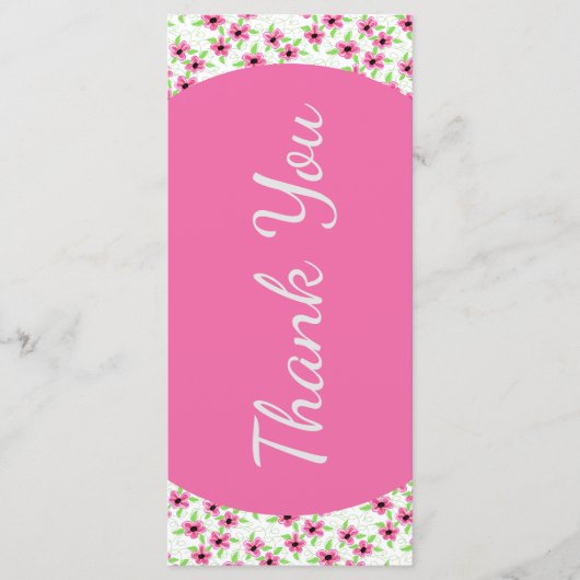 結婚式の日程表サンキューカード プログラム (正面)