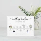 結婚式の日程表タイムラインプログラム (スタンド正面)