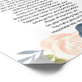 結婚式の日結婚の詩 ポスター (角)