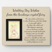 結婚式の日贈り物 フォトプラーク (正面)