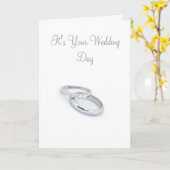 結婚式の日/おめでとう カード (黄色い花)
