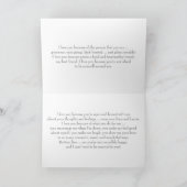 結婚式の日,なぜ私はあなたを愛する – 紫とリボン カード (内部)