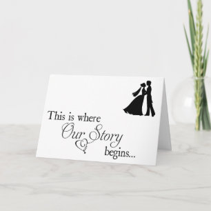 *結婚式の日**に新郎新婦のカードを差し上げます。 カード