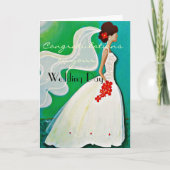 「結婚式の日」をお祝いします。 カード (正面)