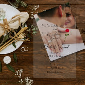 結婚式の日 アクリル招待状