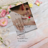 結婚式の日 アクリル招待状