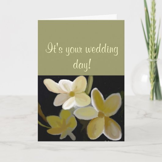 結婚式の日 カード (正面)