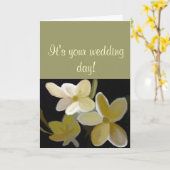 結婚式の日 カード (黄色い花)