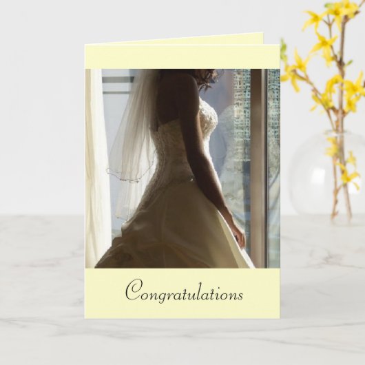 結婚式の日 カード (黄色い花)