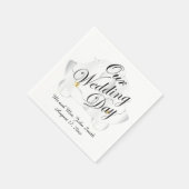 結婚式の日 スタンダードカクテルナプキン (角)