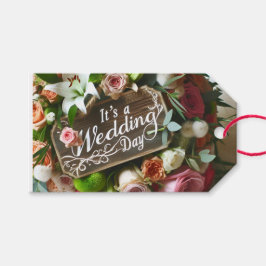 結婚式の日、儀式の花束、Natasha Us ギフトタグ