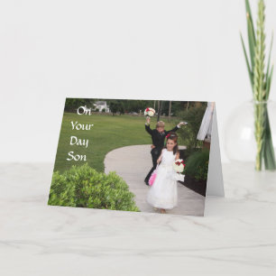 結婚式の日***孫*** カード