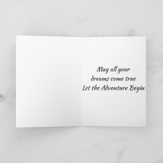 ***結婚式の日****新しい方へそしてミセス カード (内部)