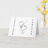 *結婚式の日**新郎新婦カード カード (黄色い花)