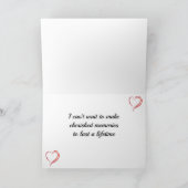 *結婚式の日**新郎新婦カード カード (内部)