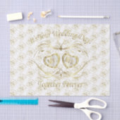 結婚式の日-金ゴールド 薄葉紙 (クラフト)