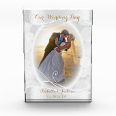 結婚式の日- DIY写真 フォトブロック (正面)