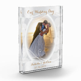 結婚式の日- DIY写真 フォトブロック