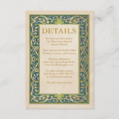 結婚式の明細カードの|照らされた庭 エンクロージャーカード (正面)