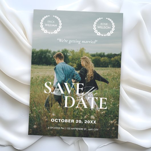 結婚式の映画ポスター セーブザデート