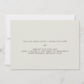 結婚式の最高の男への sage green カード (裏面)