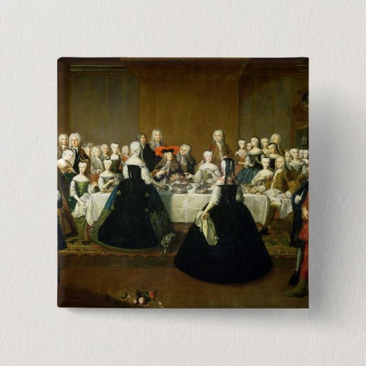 結婚式の朝食 缶バッジ (正面)