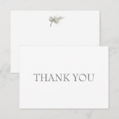 結婚式の松の枝の慣習に感謝 サンキューカード (正面/裏面)