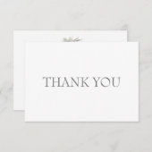 結婚式の松の枝 お礼のカスタム サンキューカード (正面/裏面)