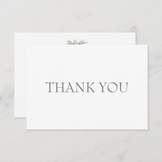 結婚式の松の枝 お礼のカスタム サンキューカード (正面/裏面)