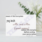 結婚式の案内カードテンプレート 招待状 (スタンド正面)