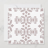 結婚式の案内カード ダマスク柄 招待状 (裏面)