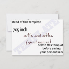 結婚式の案内カード テンプレート