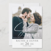 結婚式の案内カード ヴィンテージ 結婚式のお知らせ セーブザデート (正面)