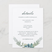 結婚式の案内カード 招待状 (正面/裏面)