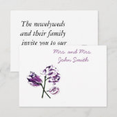 結婚式の案内カード 招待状 (正面/裏面)