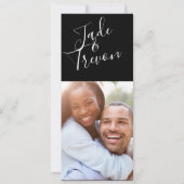 結婚式の案内写真カード セーブザデート (裏面)