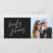 結婚式の案内状 フォトカード セーブザデート (裏面)