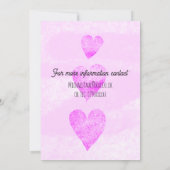 結婚式の案内 現代風デザイン 招待状 (裏面)