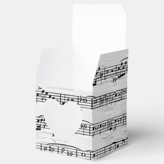 結婚式の楽譜　樺の木の背景 フェイバーボックス (オープン)