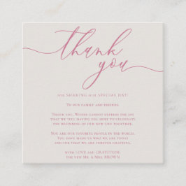 結婚式の様子を共有してくれてありがとう エンクロージャーカード